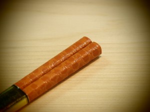 塗箸 ： 彩華 オレンジ