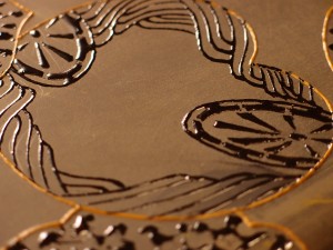 工場ギャラリー ： 漆 津軽塗 塗分津軽