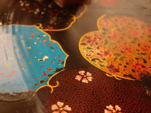 工場ギャラリー ： 漆 津軽塗 塗分津軽
