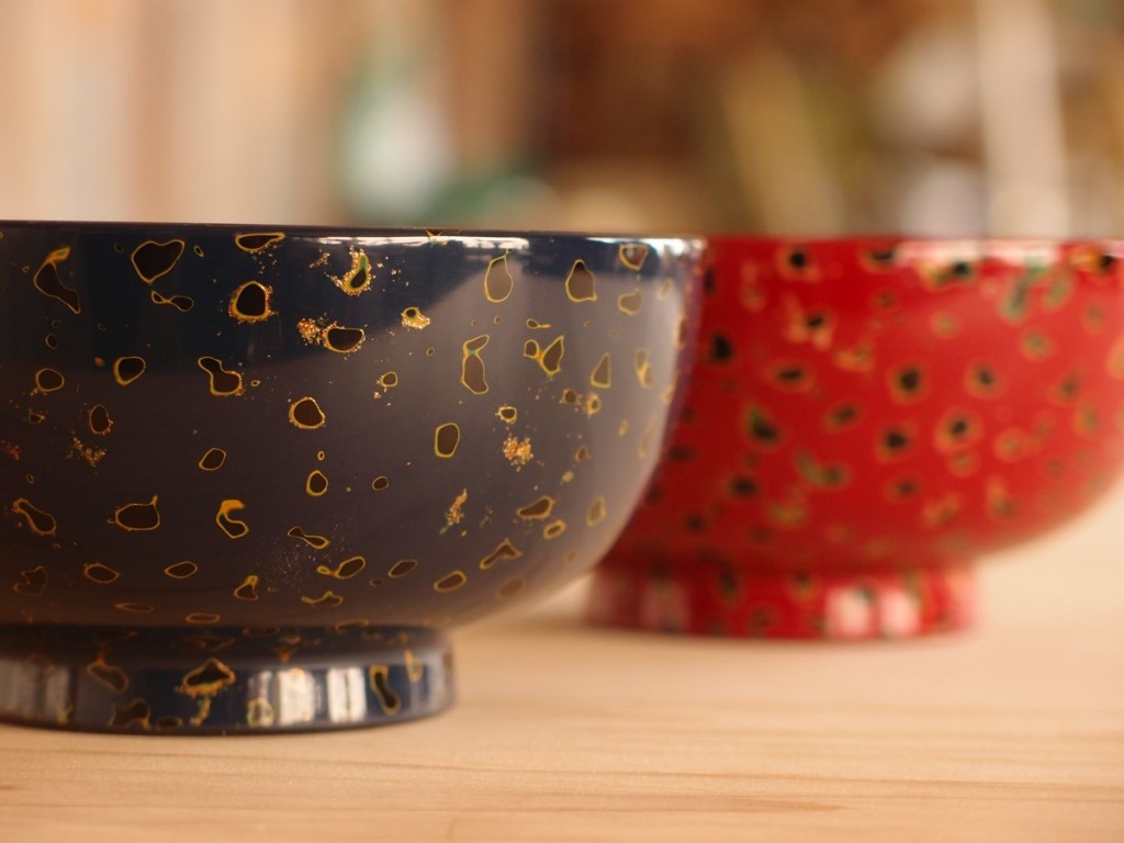 津軽塗 唐塗 夫婦汁椀