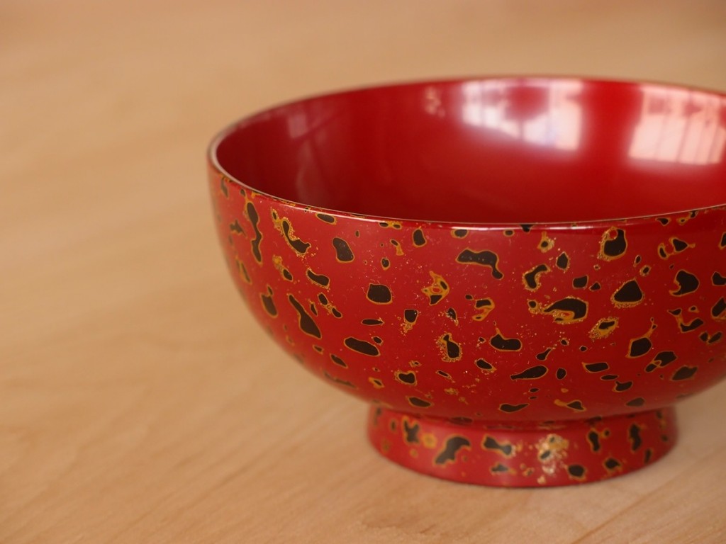 津軽塗 唐塗 汁椀