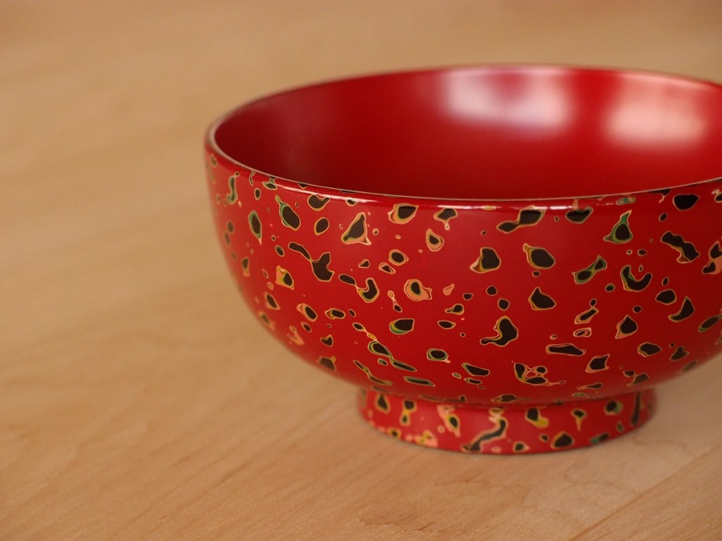 津軽塗 唐塗 汁椀