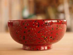 津軽塗 唐塗 特赤