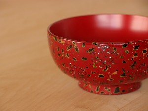 津軽塗 唐塗 特赤