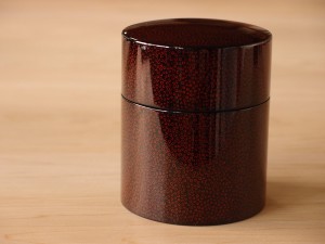 津軽塗 七々子塗 木製茶筒