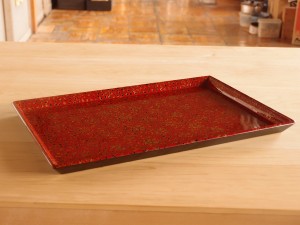 津軽塗 唐塗 赤