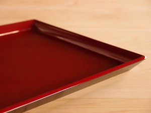 津軽塗 七々子塗 朝顔盆