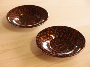 津軽塗 唐塗 茶托