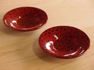 津軽塗 唐塗 茶托