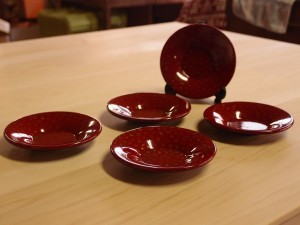 津軽塗 唐塗 茶托