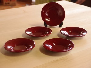 津軽塗 七々子塗 茶托
