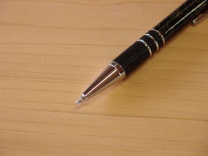 津軽塗 ボールペン 唐塗 貝蒔 黒