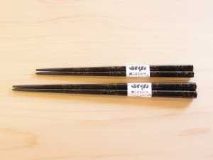 こごり 津軽塗 すべらない箸 唐塗 黒