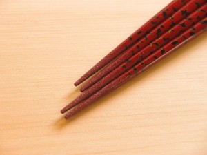めじゃ 津軽塗 すべらない箸 夫婦箸 唐塗 赤