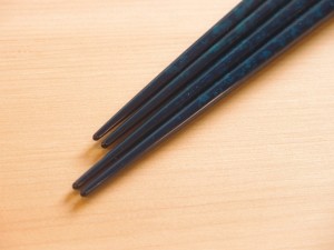津軽塗 夫婦箸 ロイヤルブルー
