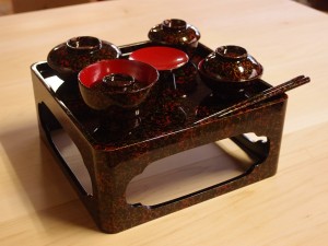 津軽塗 仏膳セット 唐塗 呂