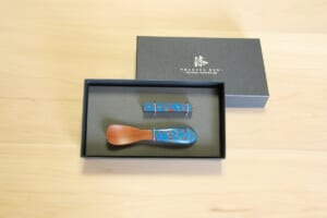 【幼児スプーン・レスト】変わり塗 あさぎ