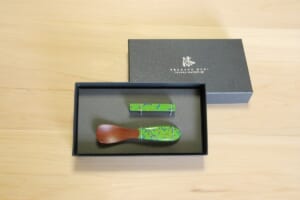 【幼児スプーン・レスト】変わり塗 きみどり