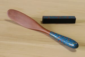 【バターナイフ・レスト】変わり塗 あさぎ