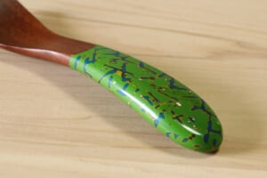 【幼児スプーン・レスト】変わり塗 きみどり