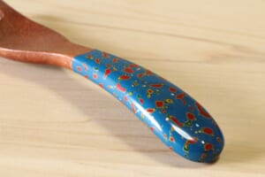 【幼児スプーン・フォーク】変わり塗 [スプーン]あさぎ・[フォーク]あさぎ