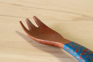 【幼児スプーン・フォーク】変わり塗 [スプーン]あさぎ・[フォーク]あさぎ