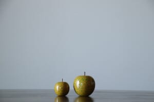 津軽塗【りんごオブジェ】きいろ