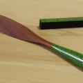 津軽塗【バターナイフ・レスト】変わり塗 きみどり
