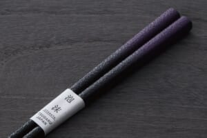 津軽塗 泡沫 朔 (七々子塗微粒面) / 箸