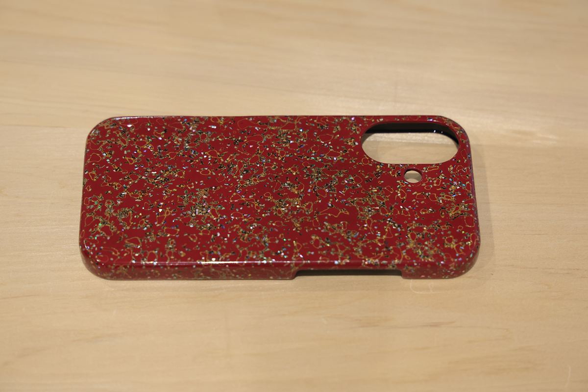 津軽塗 iPhoneケース [iPhone 17] 唐塗 貝蒔 赤々