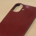 津軽塗 iPhoneケース [iPhone 17] 七々子塗 赤[黒種]