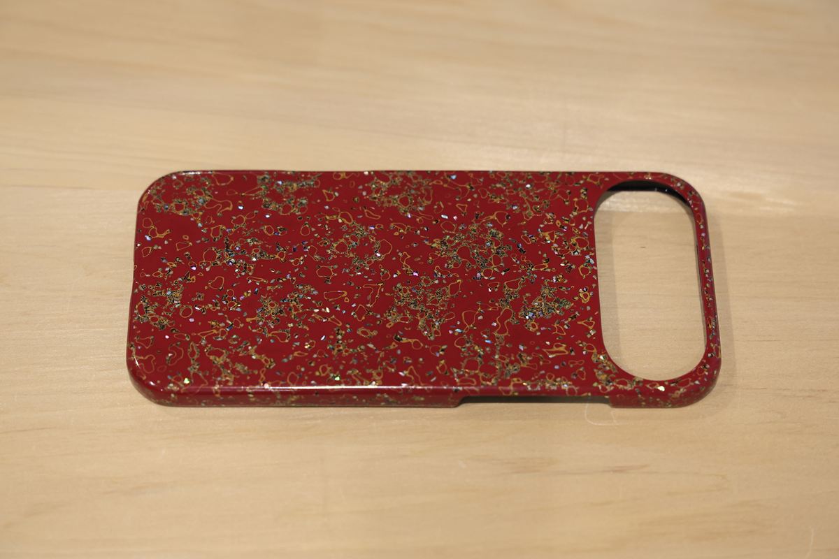 津軽塗 iPhoneケース [iPhone Air] 唐塗 貝蒔 赤々