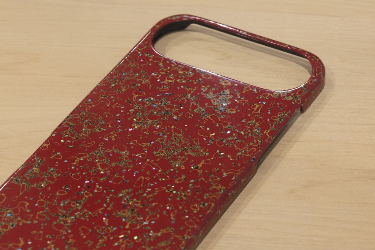津軽塗 iPhoneケース [iPhone Air] 唐塗 貝蒔 赤々