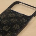 津軽塗 iPhoneケース [iPhone 17 ProMax] 唐塗 貝蒔 黒